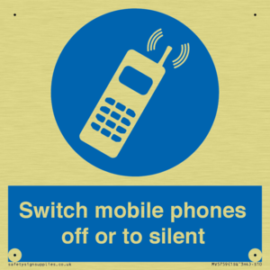 Switch mobile phones off or to silent